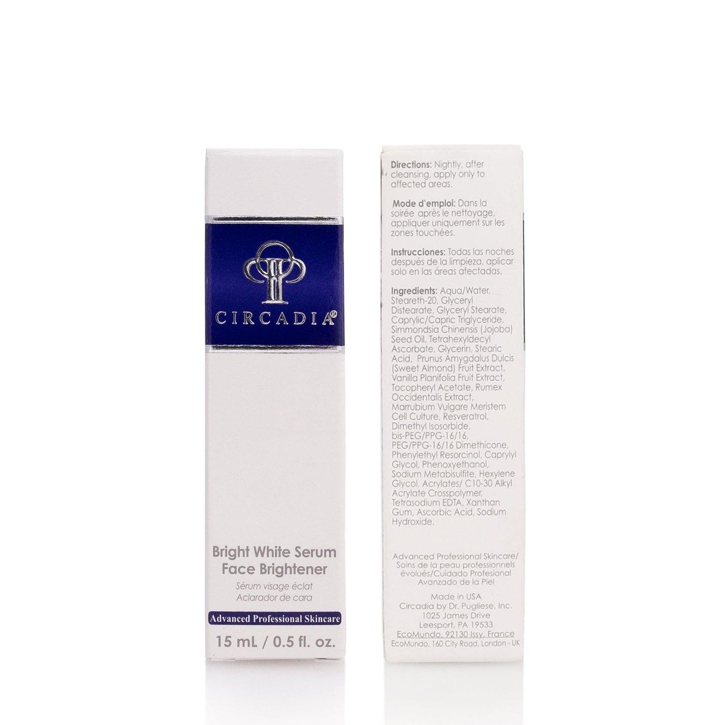 Circadia Bright White Serum Face Brightener 15 ml