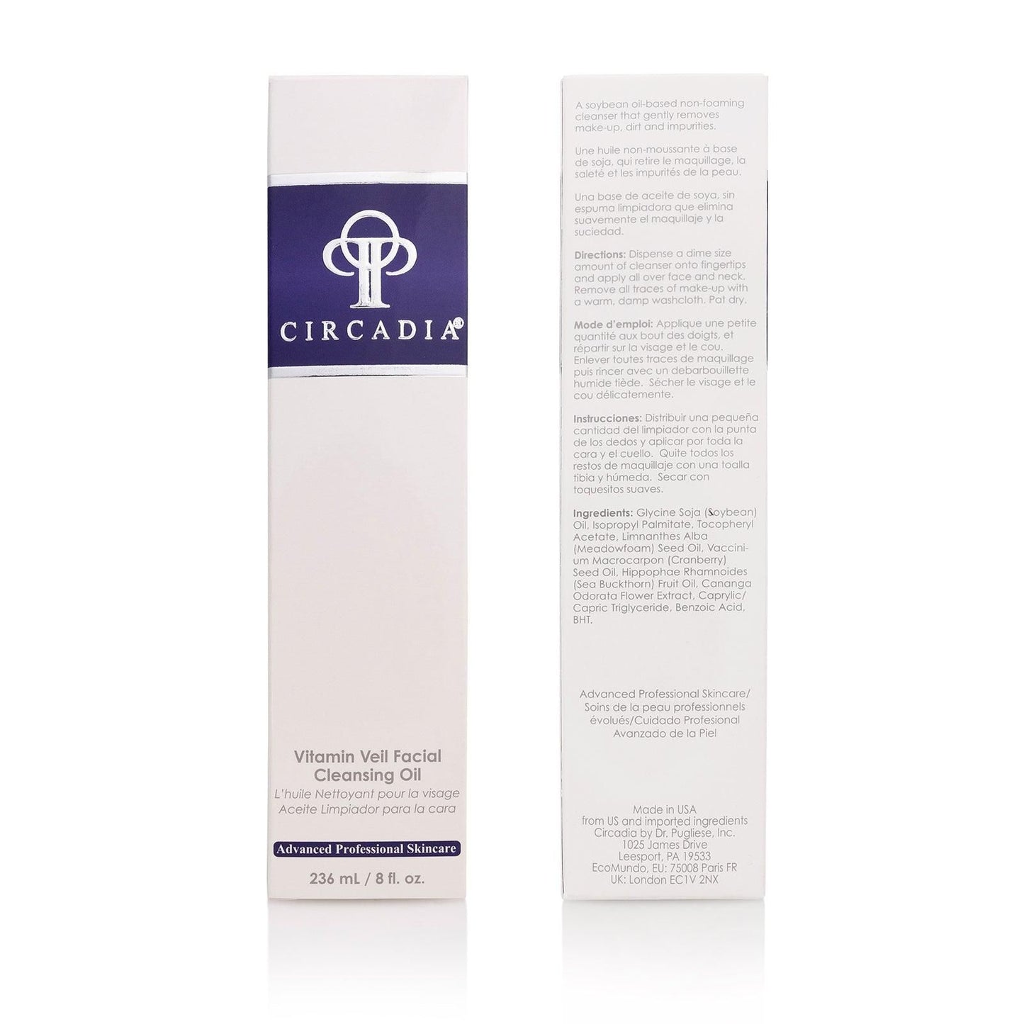 Circadia Vitamin Veil Facial Cleansing Oil 236 ml