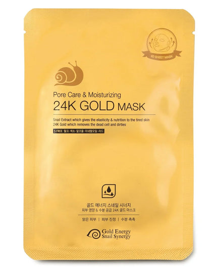 FACE NUTRITION & HYDRATION 24K GOLD SNAIL MASK 1 stuk