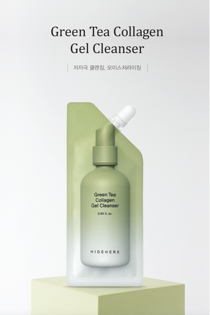 HIDEHERE Green Tea Collagen Gel Cleanser 25 ml