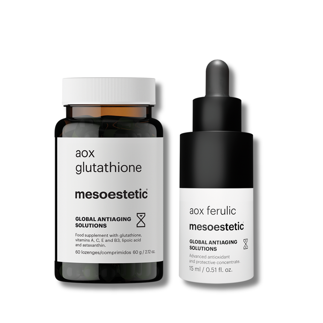 Mesoestetic AOX Ferulic Serum – Antioxidant Vitamin C Serum Against Skin Aging – Firms and Brightens – 15 ml