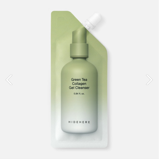 HIDEHERE Green Tea Collagen Gel Cleanser 25 ml